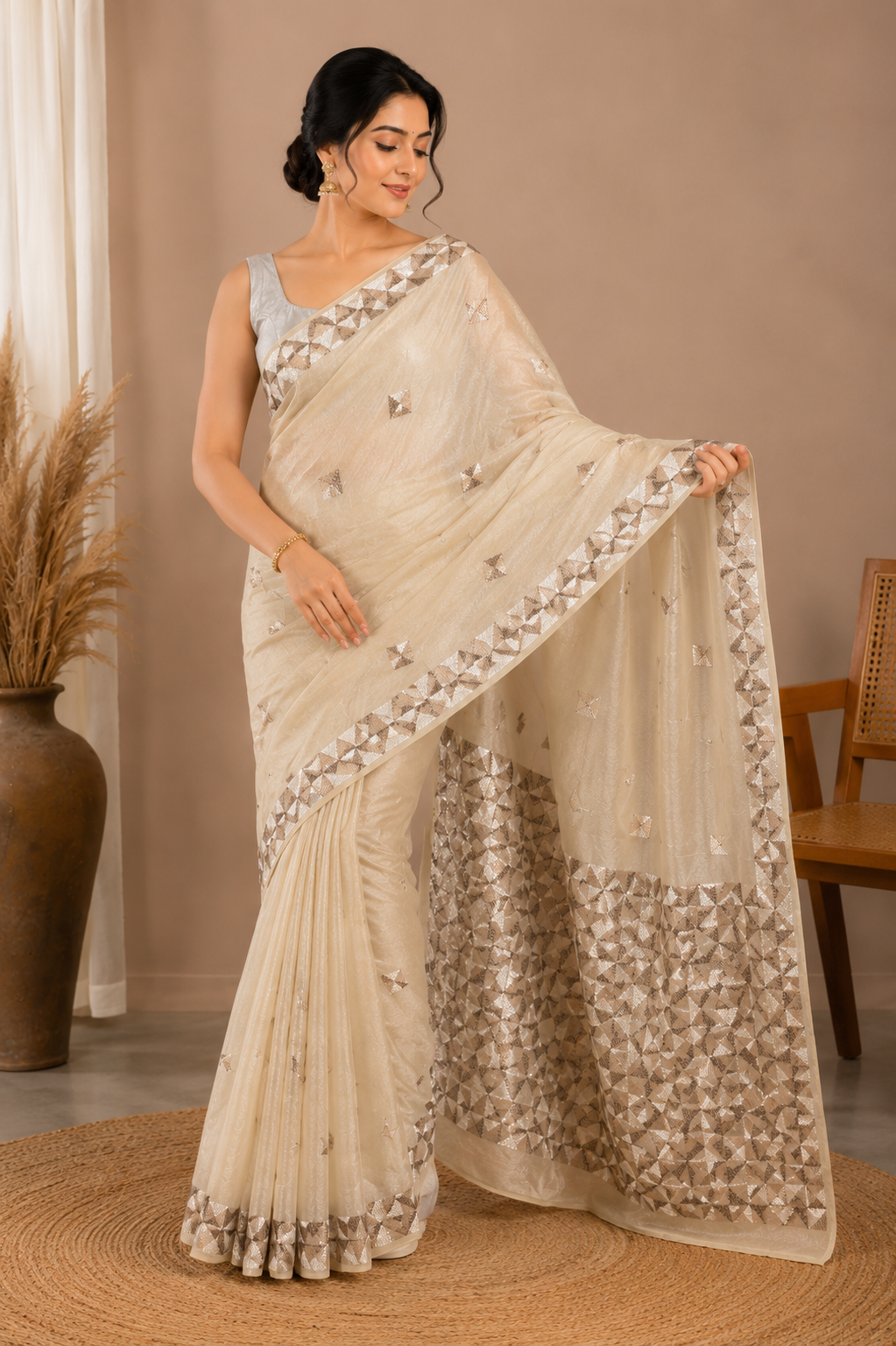 PHULKARI SARI