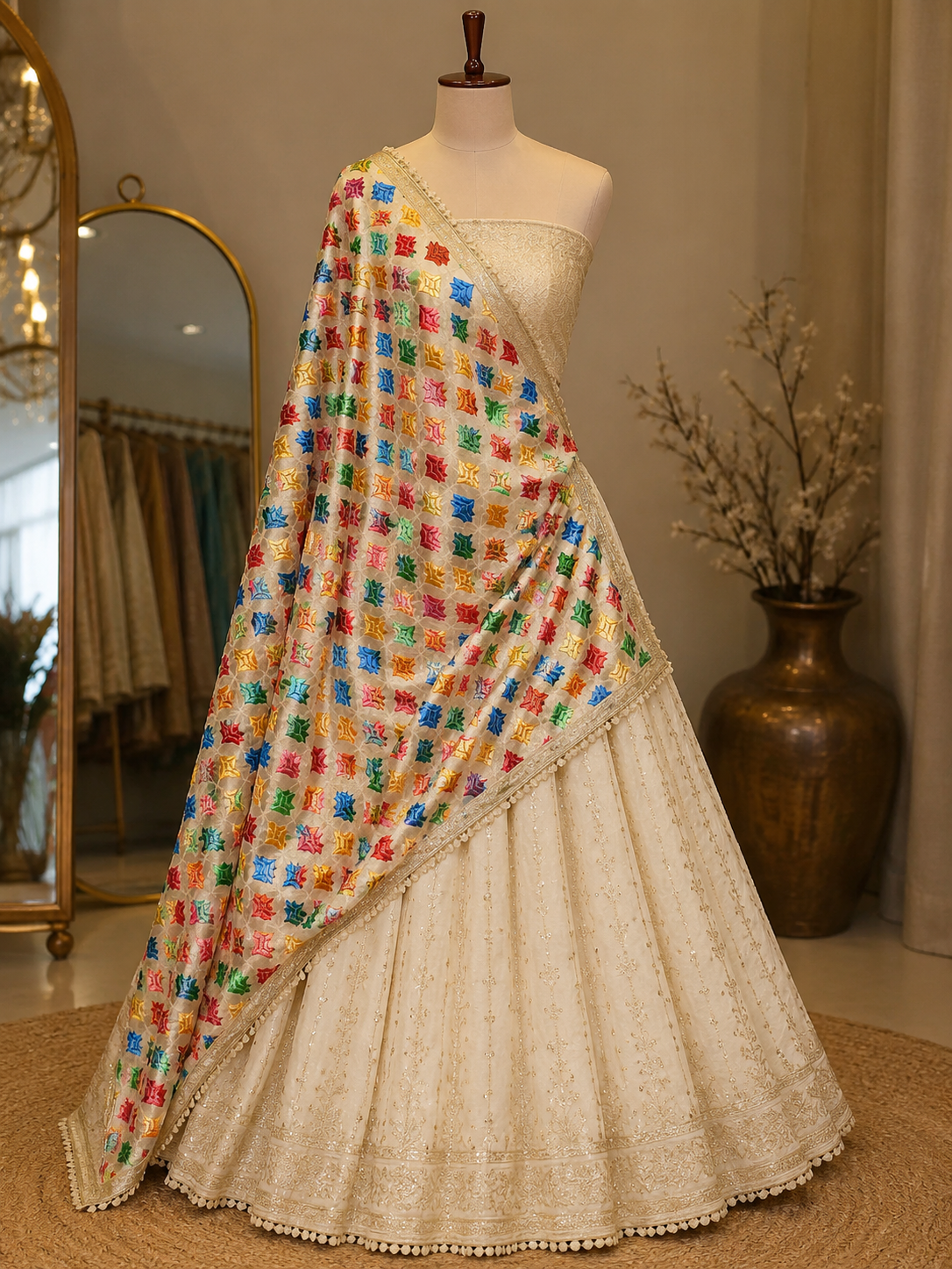 MULTI COLOR PHUKARI DUPATA