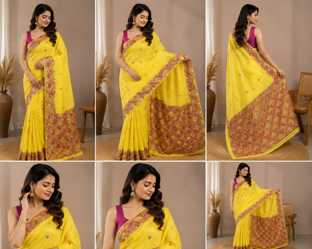 PHULKARI SARI