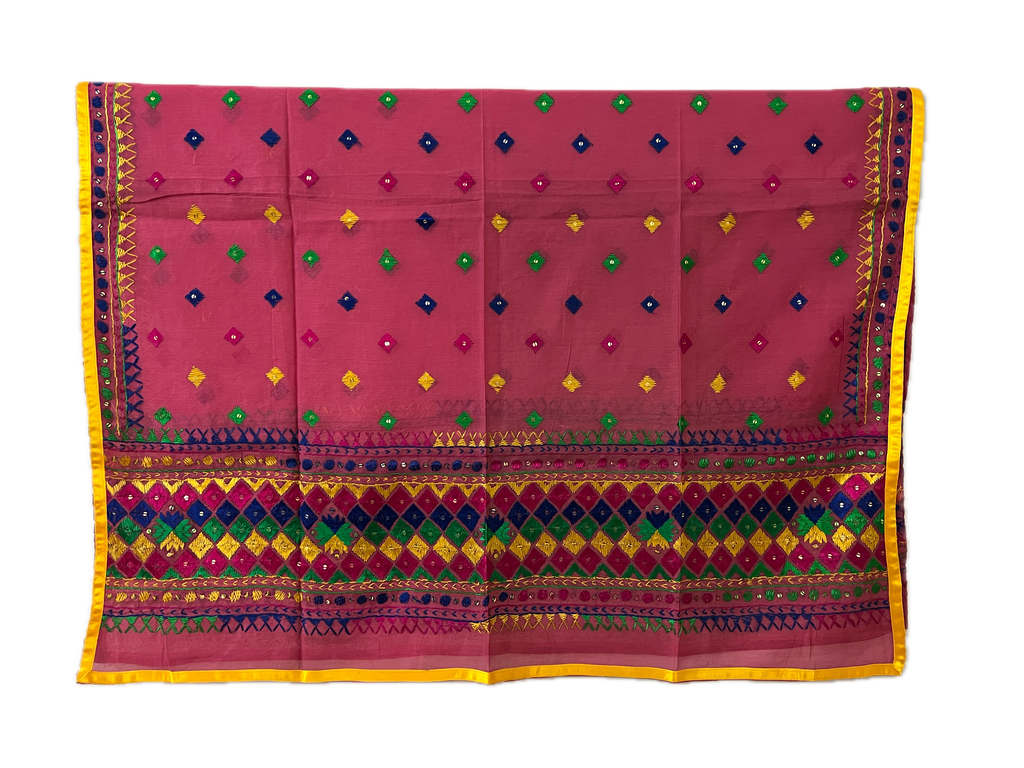 Hand-Embroidered Phulkari Dupatta
