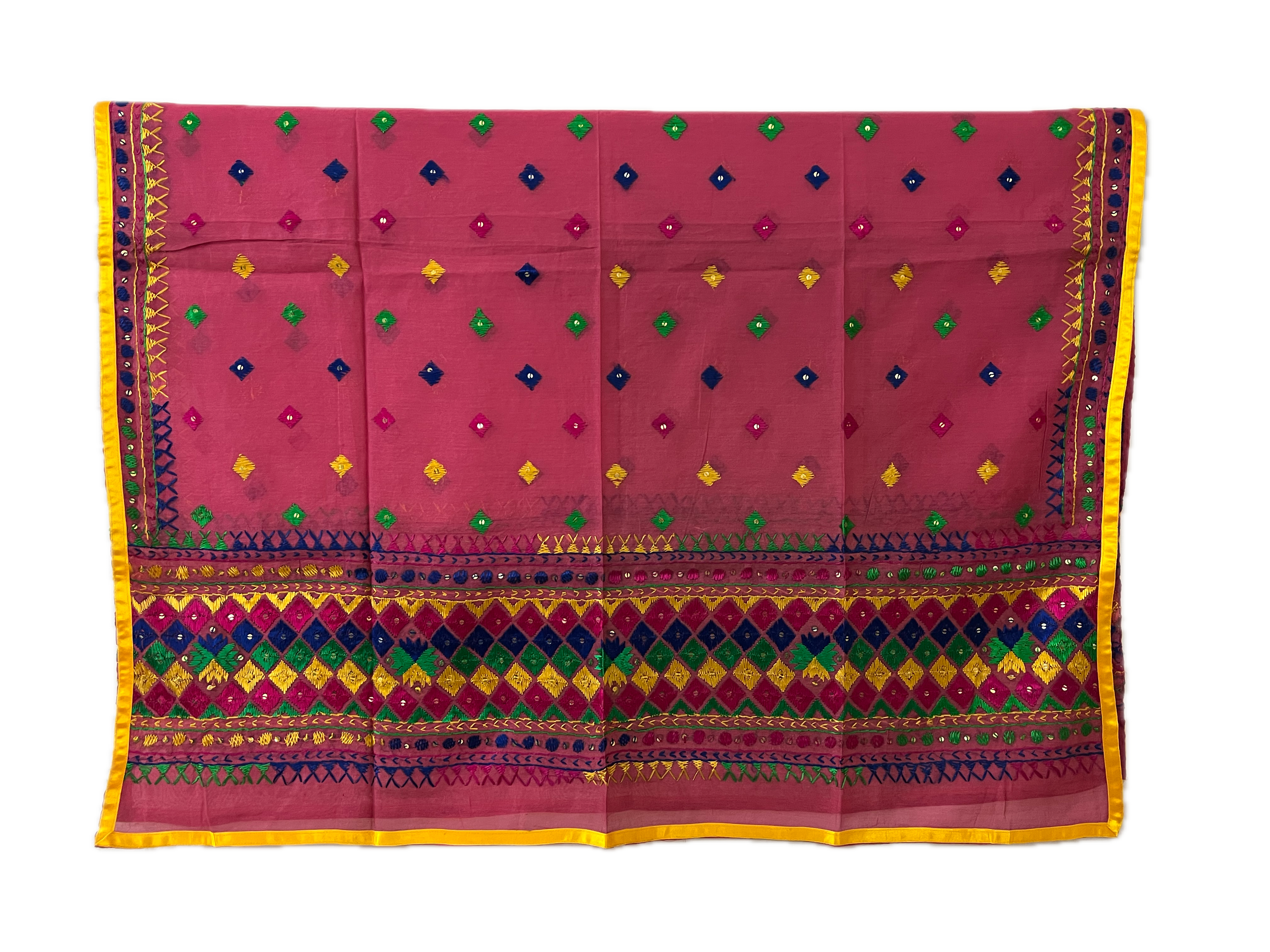 Hand-Embroidered Phulkari Dupatta