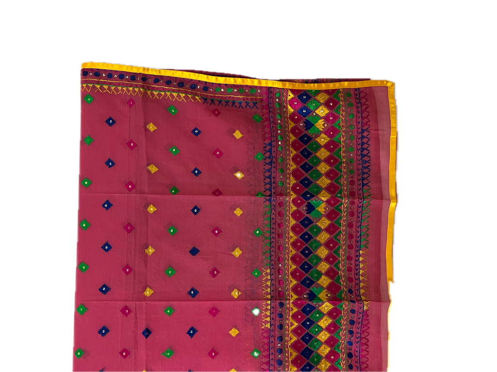 Hand-Embroidered Phulkari Dupatta