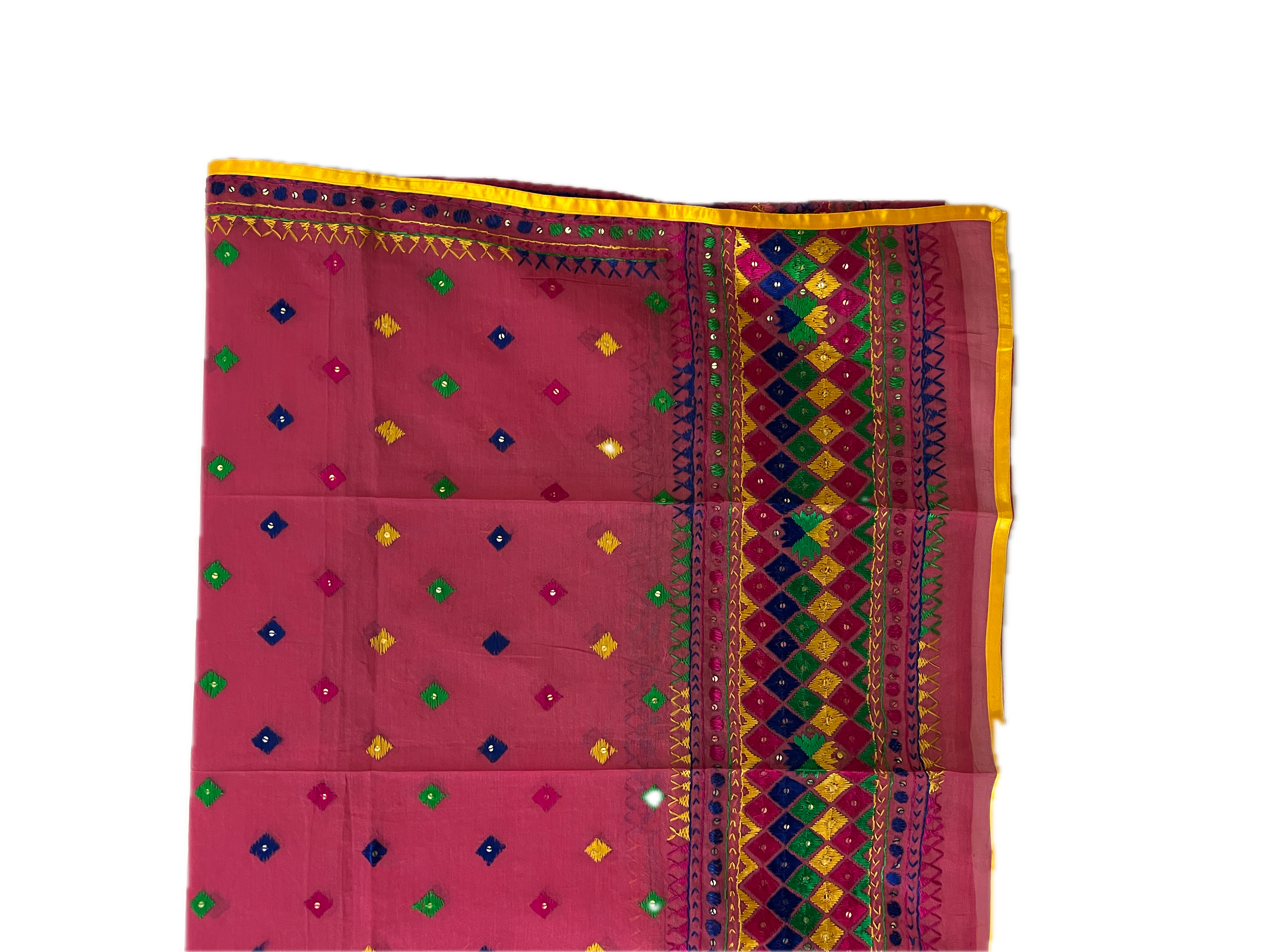 Hand-Embroidered Phulkari Dupatta