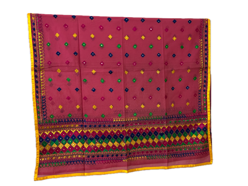 Hand-Embroidered Phulkari Dupatta