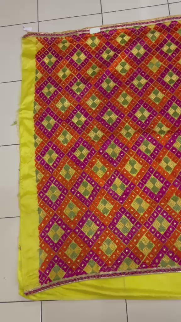 PHULKARI SARI